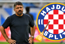 Gattuso obrisao pod s dvije zvijezde Hajduka