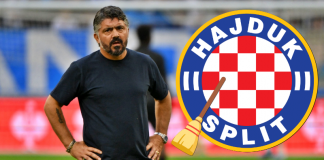 Gattuso obrisao pod s dvije zvijezde Hajduka